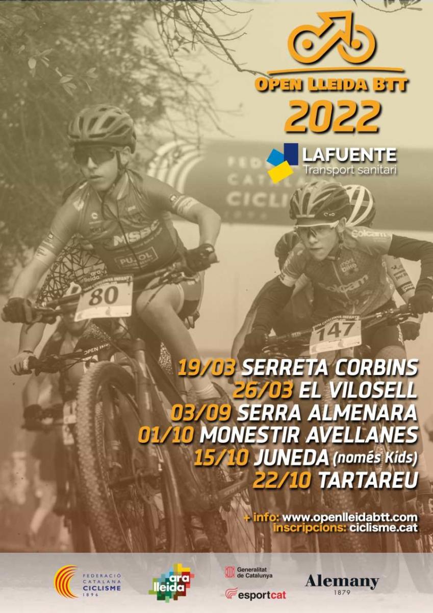Ya conocemos el calendario 2022 del Open Lleida BTT – Lafuente Ambulàncies
