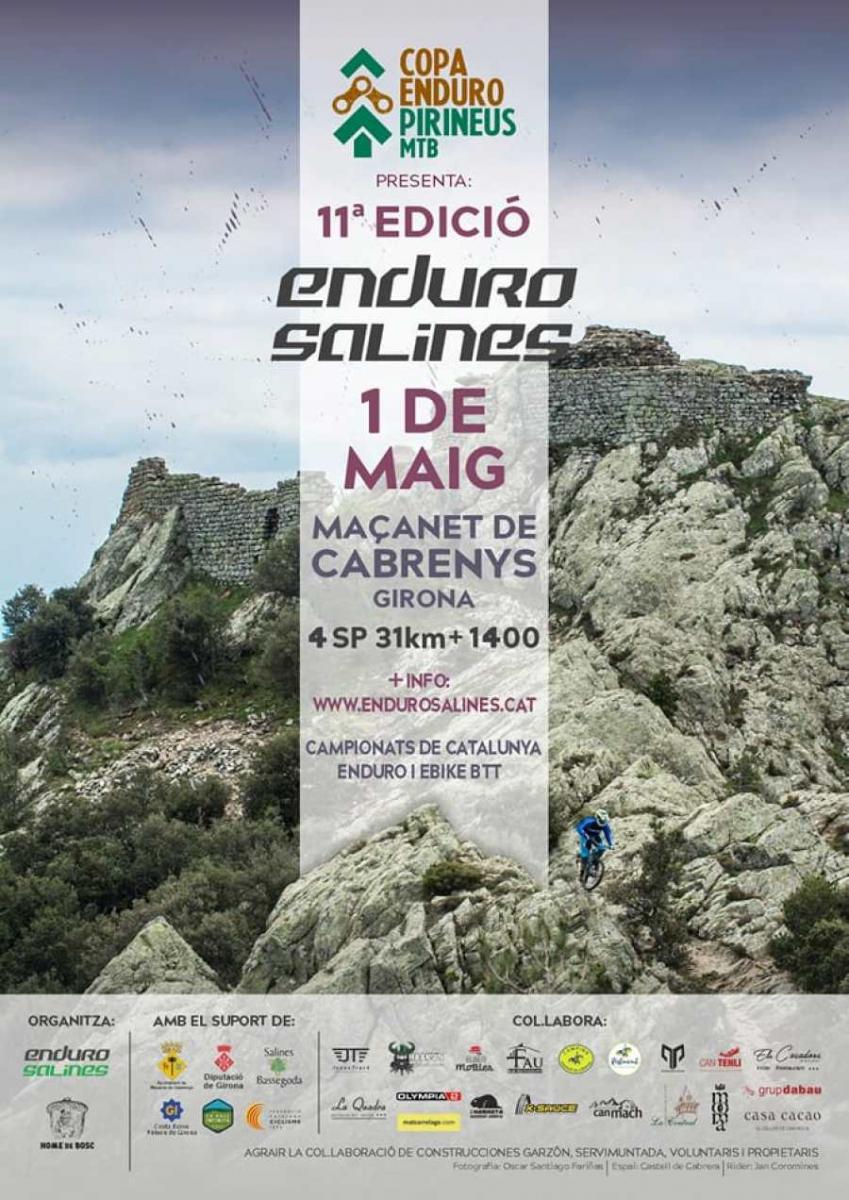 El próximo 1 de mayo de 2022 se realizará en Maçanet de Cabrenys (Alt Empordà) la prueba deportiva la 11ª edición del reconocido Enduro Salines , prueba de gran alcance dentro de la Copa Pirineos MTB Internacional que este 2022 será la sede del Campeonato de Cataluña de Enduro .