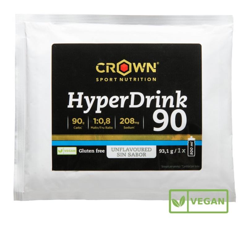 La gente de Crown Sport Nutrition lanza al mercado la nueva bebida HyperDrink 90, con 90 g de distintos tipos de carbohidratos y un plus de sodio en 500 ml de agua.